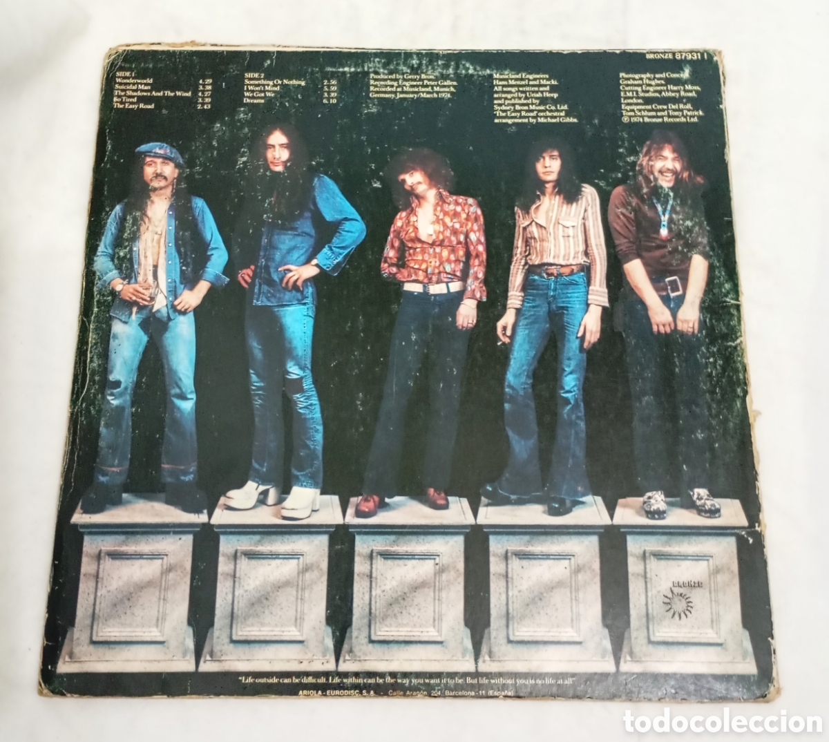 Discos de vinilo: LP URIAH HEEP - WONDERWALL - 1974 - Foto 2