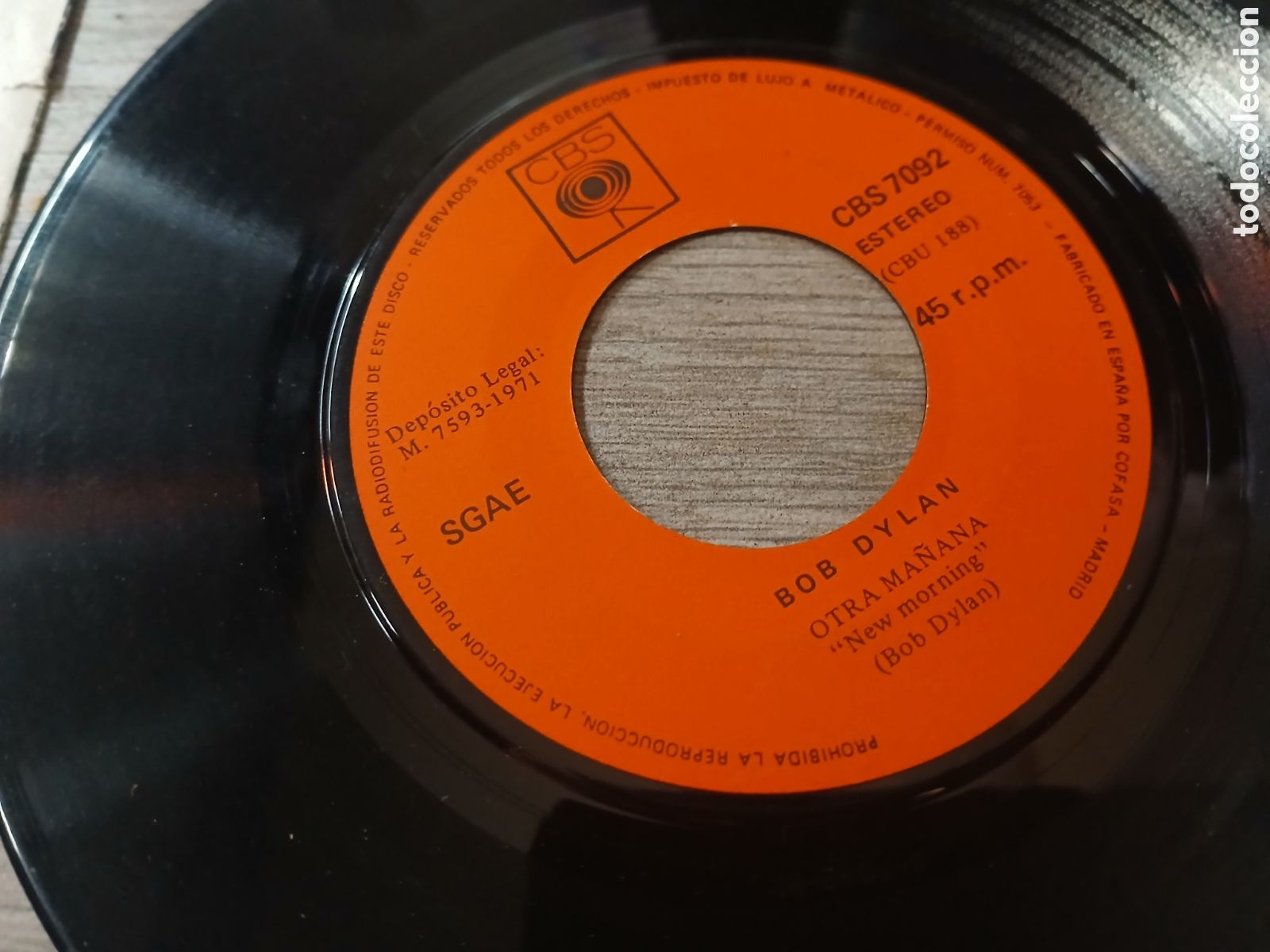 Discos de vinilo: BOB DYLAN - OTRA MAŇANA - SINGLE - SPAIN - CBS - L - - Foto 3