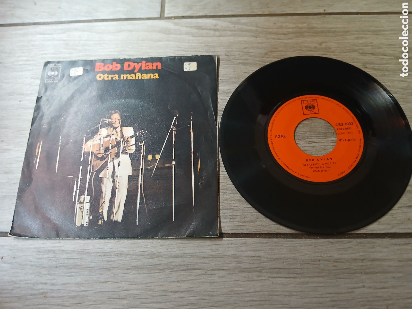 Discos de vinilo: BOB DYLAN - OTRA MAŇANA - SINGLE - SPAIN - CBS - L - - Foto 1