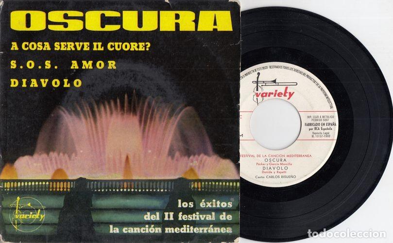 Discos de vinilo: CARLOS RISUE&Ntilde;O - OSCURA - EP DE VINILO - CS - 30 - Foto 1