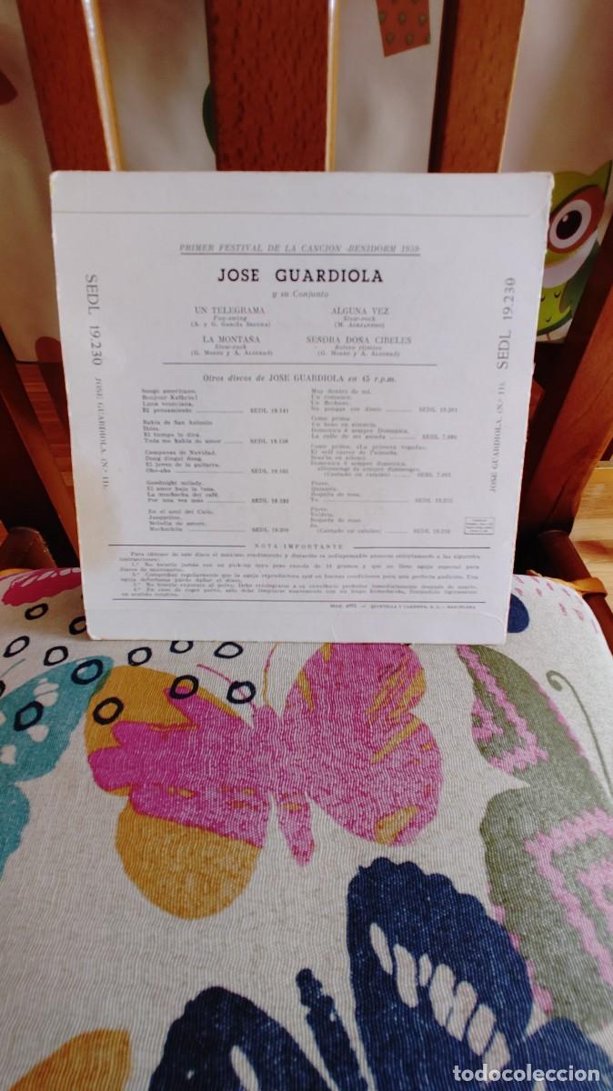 Discos de vinilo: JOSE GUARDIOLA-EP BENIDORM 1959 - Foto 2