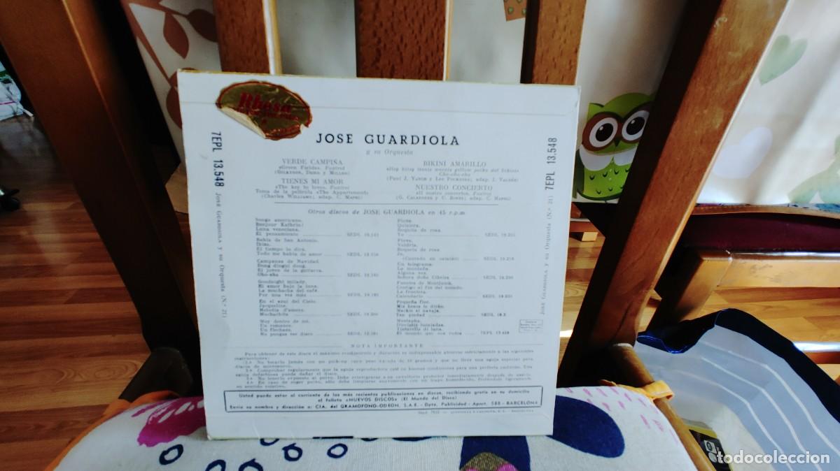 Discos de vinilo: JOSE GUARDIOLA-EP VERDE CAMPI&Ntilde;A +3 - Foto 2