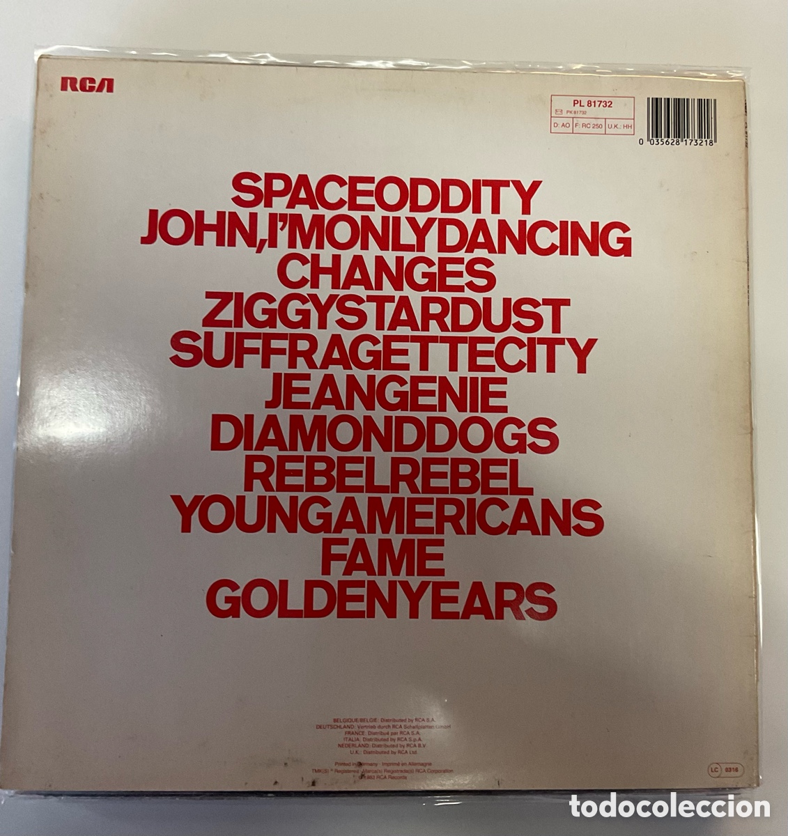 Discos de vinilo: DAVID BOWIE. ChangesOneBowie. UK. - Foto 2