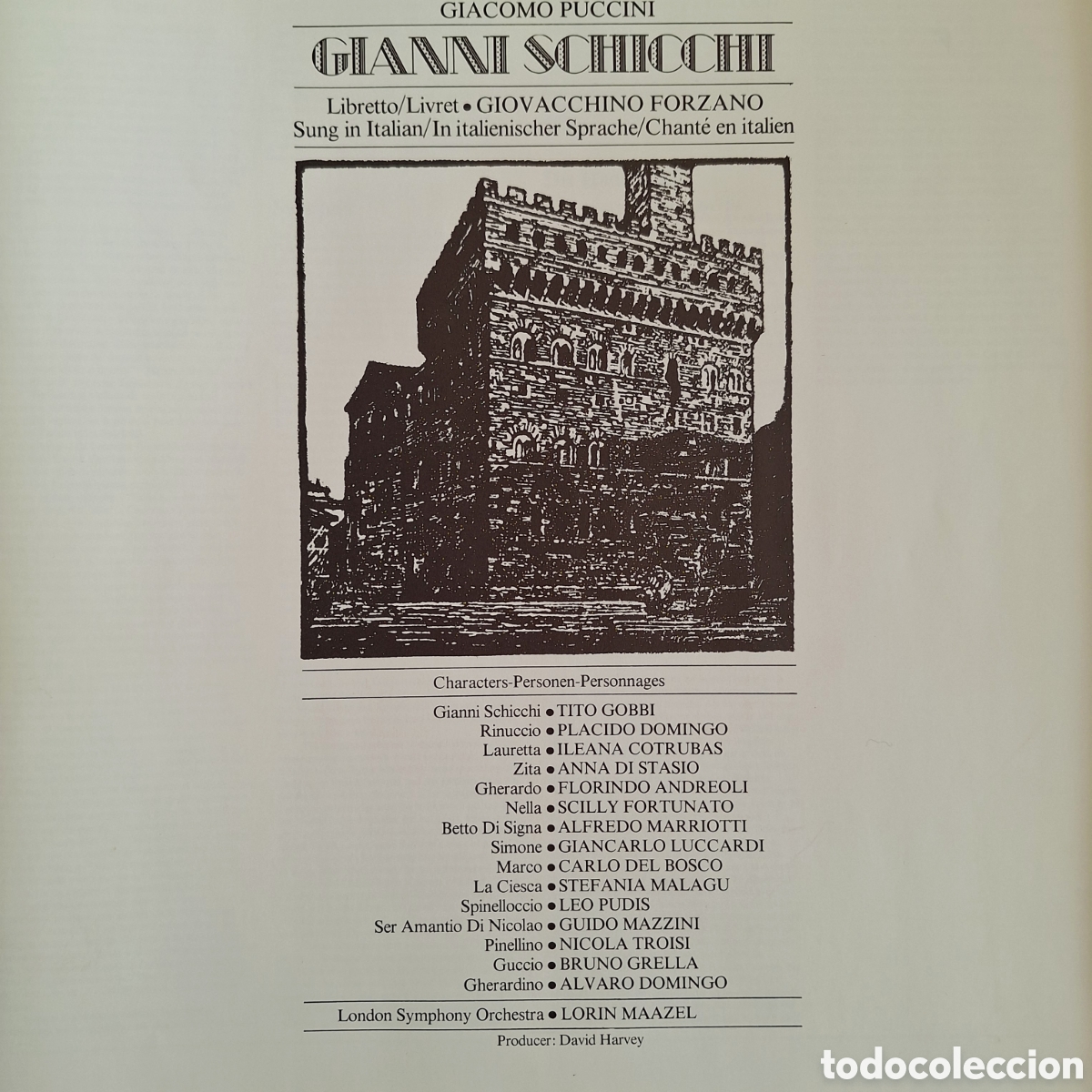 Discos de vinilo: Caja Gianni Schicchi. Puccini. Dtor: Lorin Maazel - Foto 2