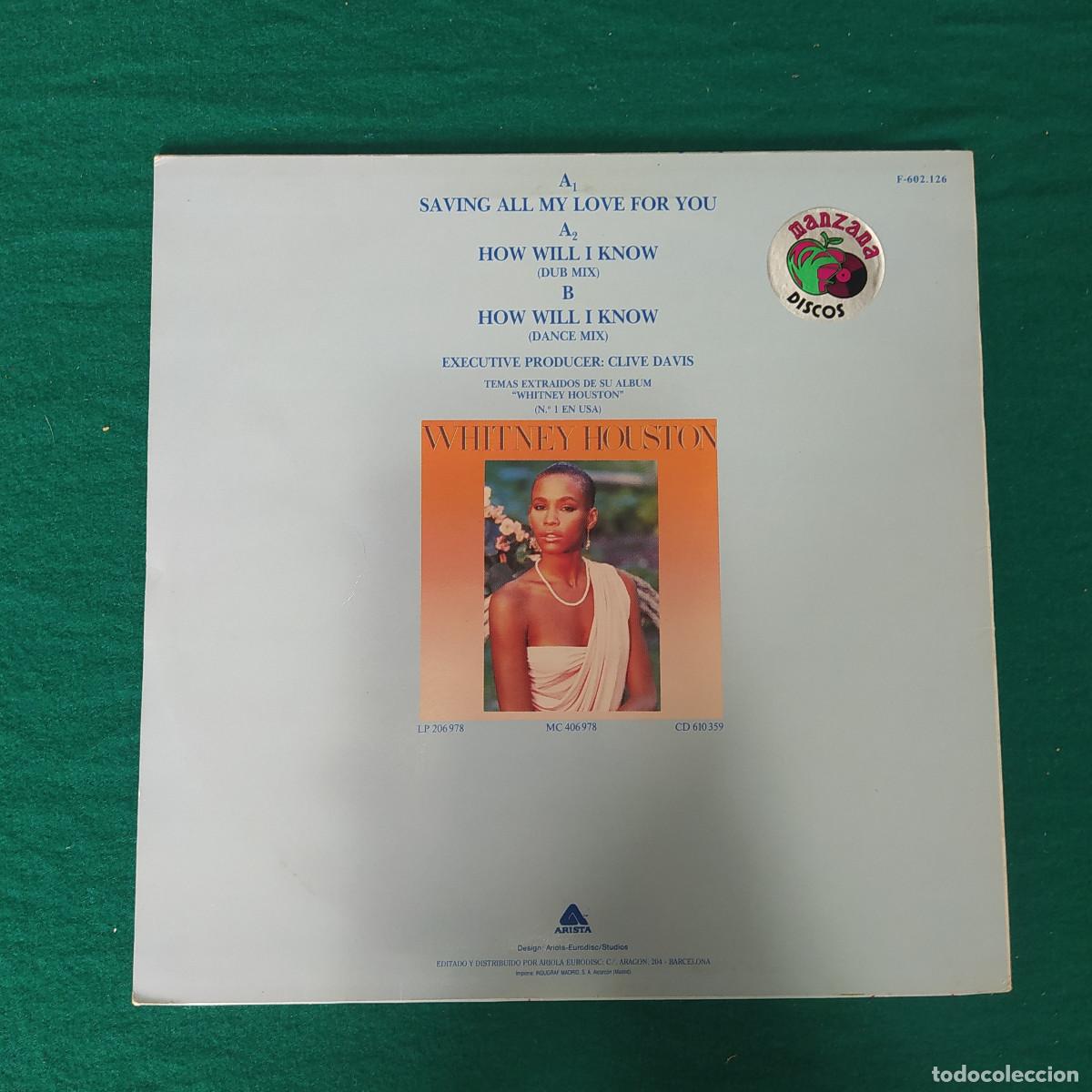 Discos de vinilo: Whitney Houston &ndash; How Will I Know - Foto 2