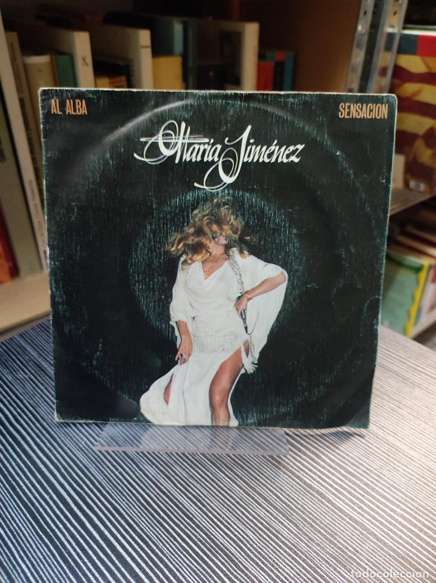 Discos de vinilo: Mar&iacute;a Jim&eacute;nez &ndash; Al Alba / Sensaci&oacute;n - Foto 1
