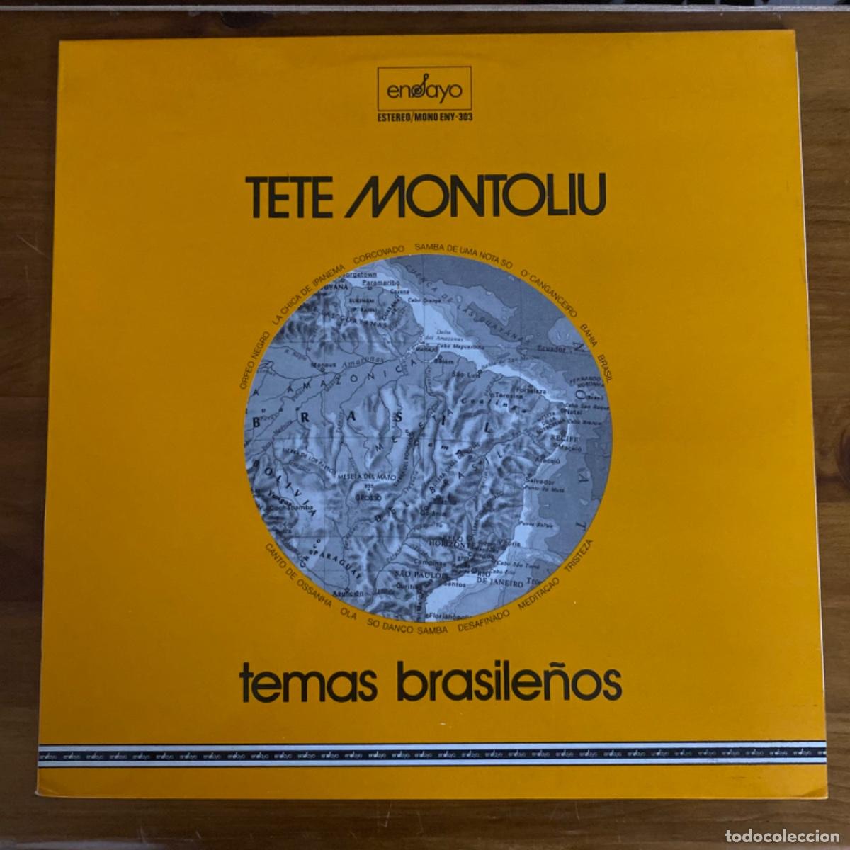 Discos de vinilo: TETE MONTOLIU TEMAS BRASILE&Ntilde;OS - Foto 1
