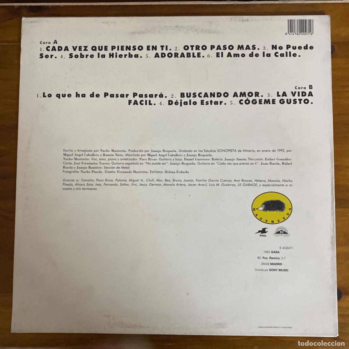Discos de vinilo: NACHO MASTRETTA LA VIDA FACIL - Foto 2