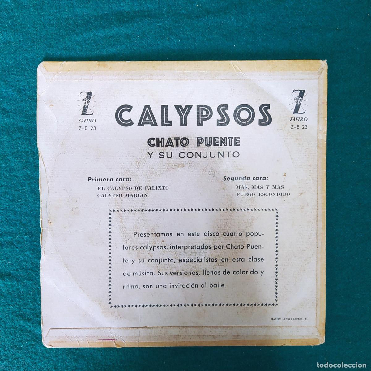Discos de vinilo: Chato Puente Y Su Conjunto &ndash; Calypsos - Foto 2