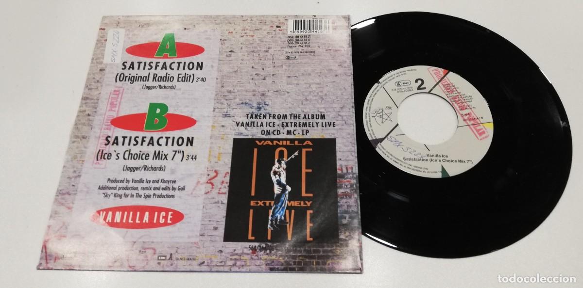 Discos de vinilo: SCO64-Vanilla Ice - Satisfaction (7&rdquo;, Single) - Foto 2