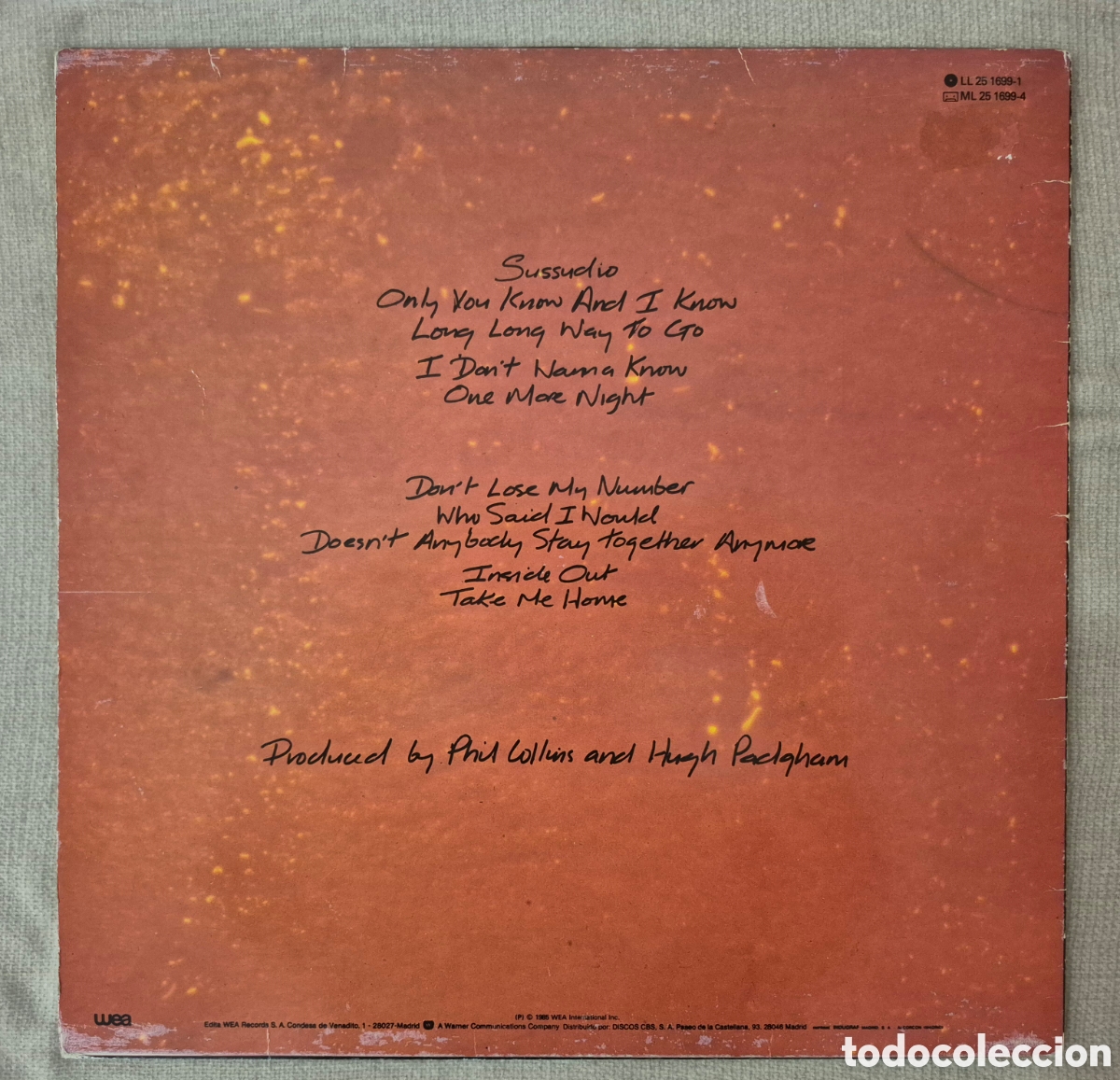 Discos de vinilo: Phil Collins No Jacket Required - Foto 2