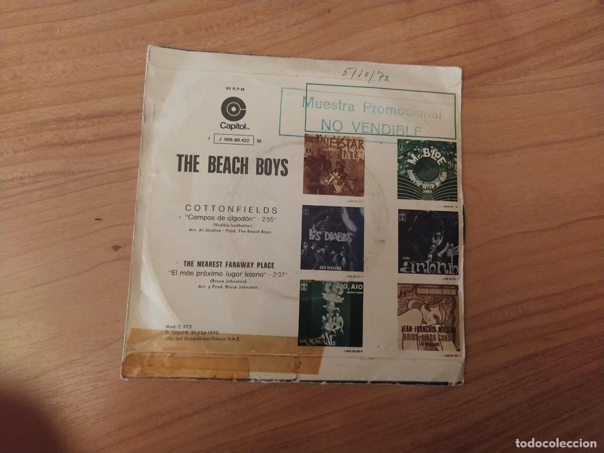Discos de vinilo: THE BEACH BOYS / COTTONFIELDS/ 1970 / spa Single - Foto 2