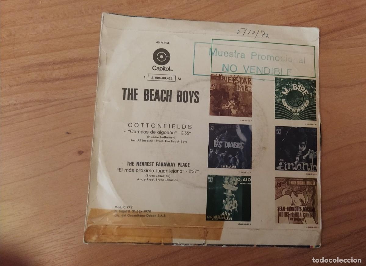Discos de vinilo: THE BEACH BOYS / COTTONFIELDS/ 1970 / spa Single - Foto 4