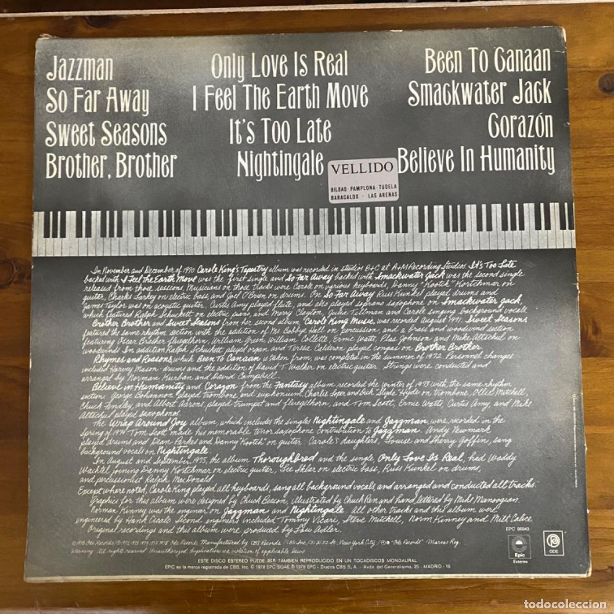 Discos de vinilo: CAROLE KING HER GREATEST HITS - Foto 2