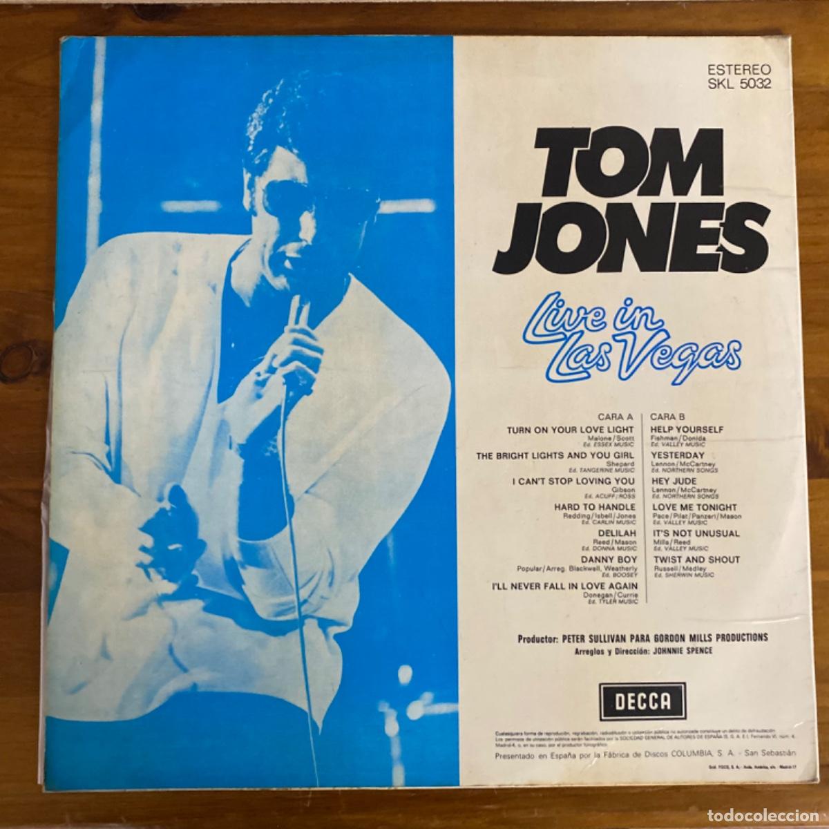 Discos de vinilo: TOM JONES LIVE IN LAS VEGAS - Foto 2