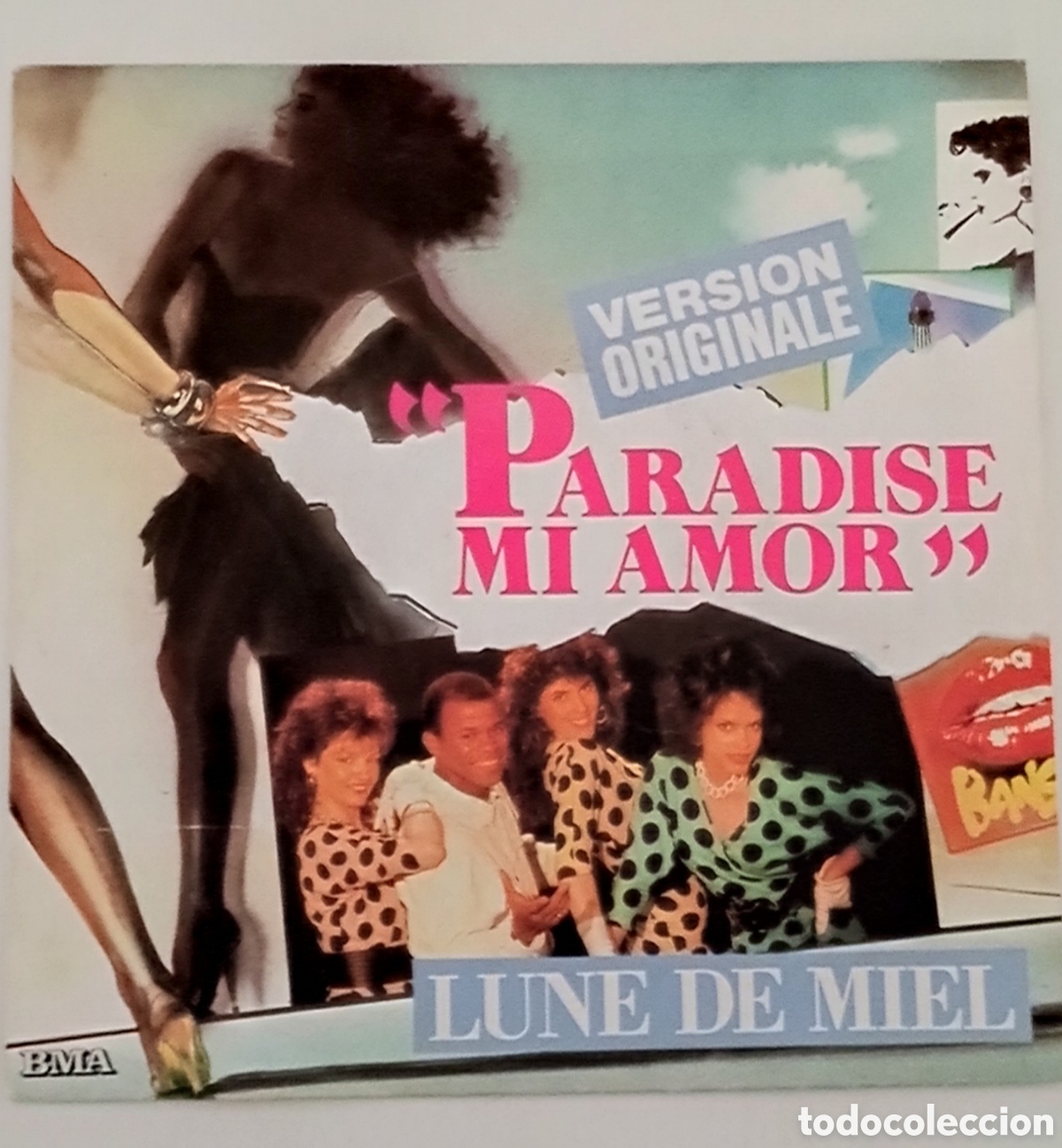 Vinyl-Schallplatten: LUNE DE MIEL - Paradise mi amor (1984) disco vinilo single 7&rdquo;