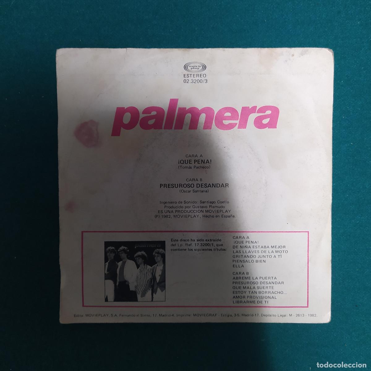 Discos de vinilo: Palmera &ndash; Palmera 1982 - Foto 2