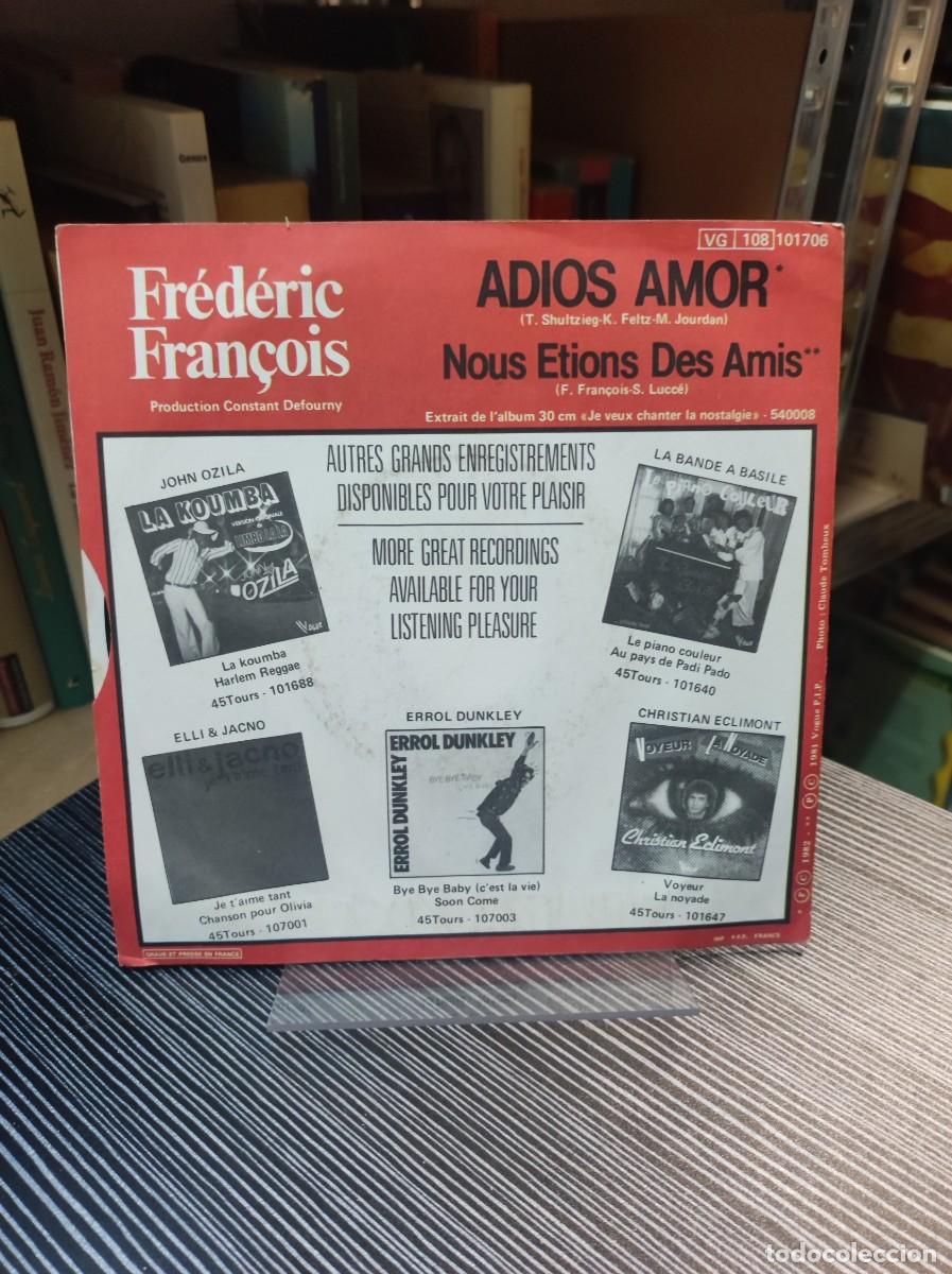 Discos de vinilo: Fr&eacute;d&eacute;ric Fran&ccedil;ois &ndash; Adios Amor - Foto 2