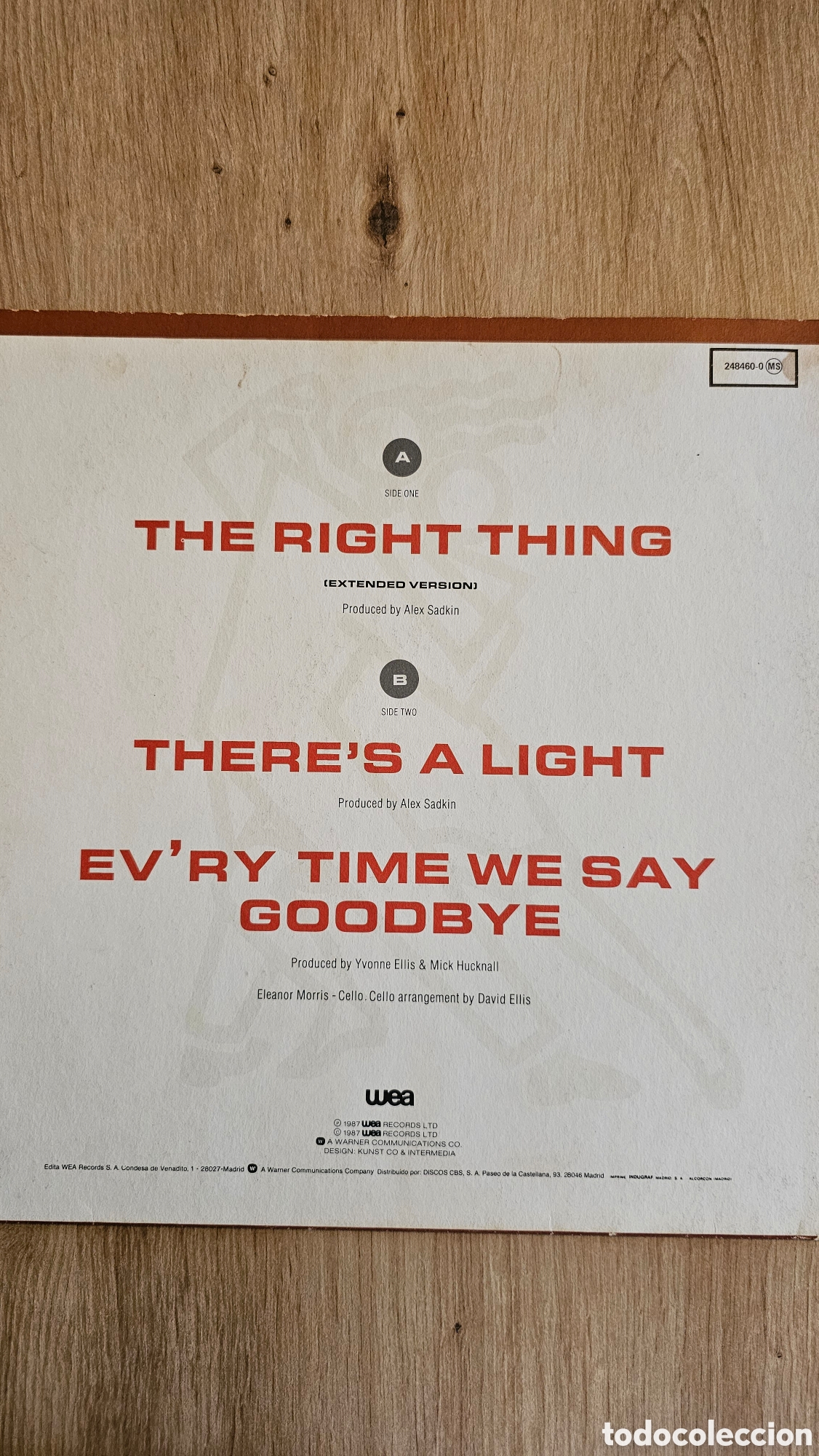 Discos de vinilo: Simply Red &rdquo;the right thing&rdquo;Maxi single - Foto 3