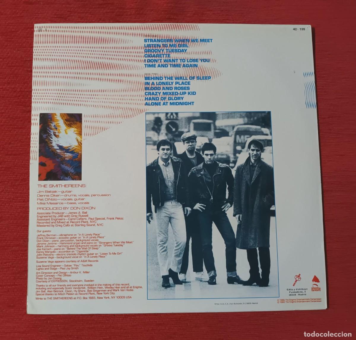 Discos de vinilo: THE SMITHEREENS - ESPECIALLY FOR YOU - LP - Foto 2
