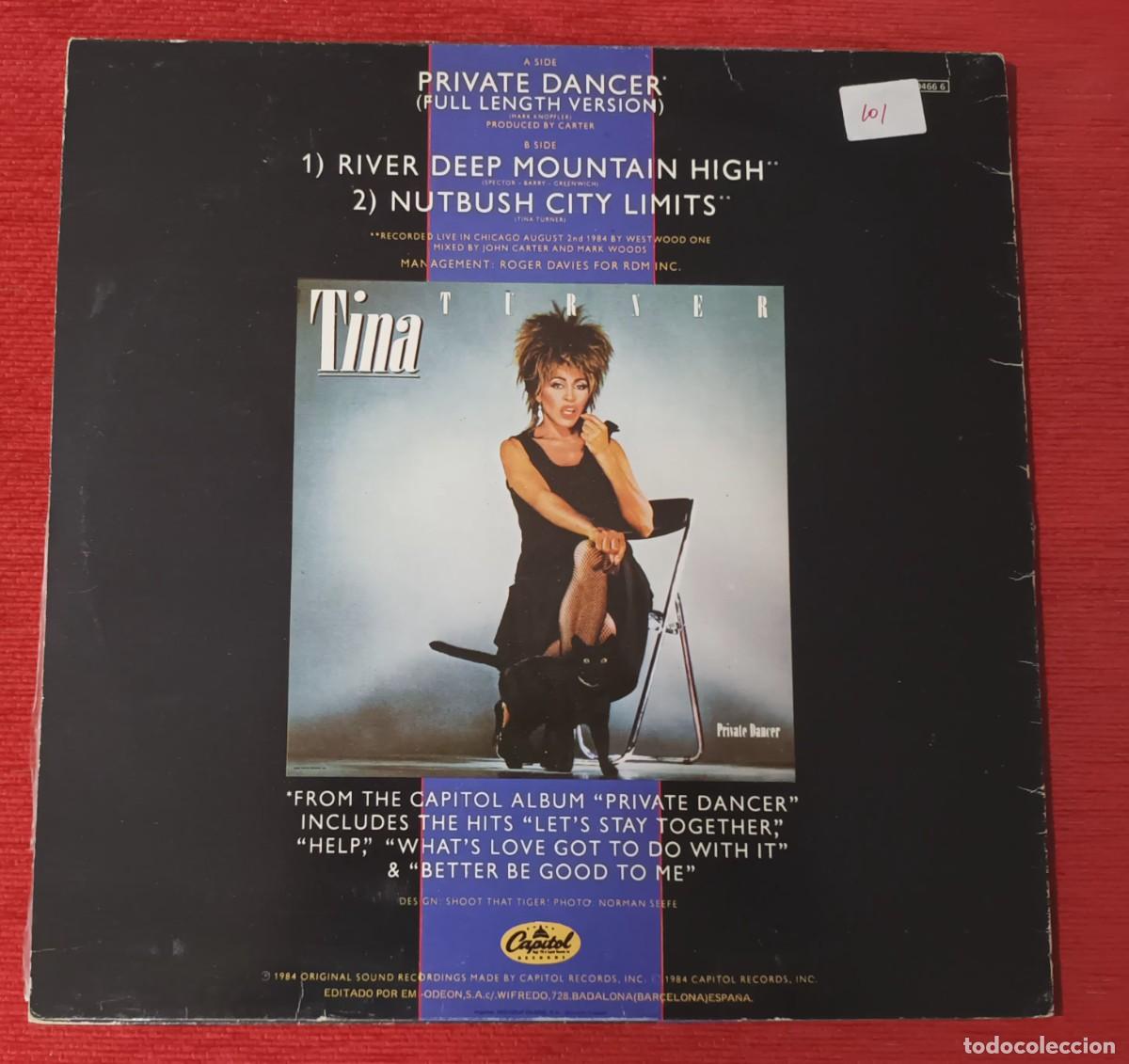 Discos de vinilo: TINA TURNER - PRIVATE DANCER - MAXI SINGLE - Foto 2