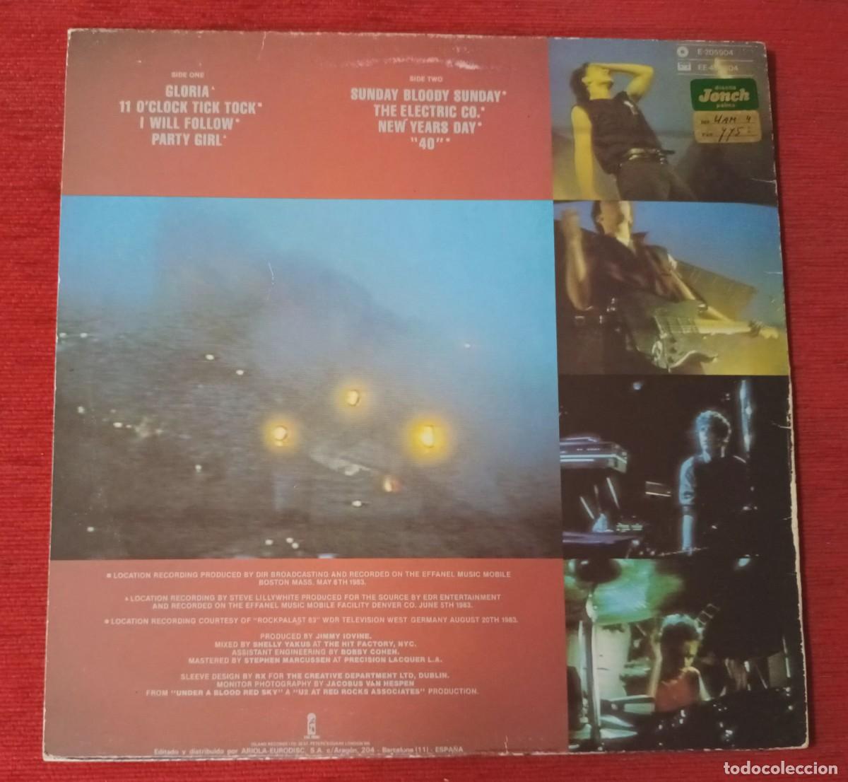 Discos de vinilo: U2 - UNDER A BLOOD RED SKY (LIVE) - MINI LP - Foto 2
