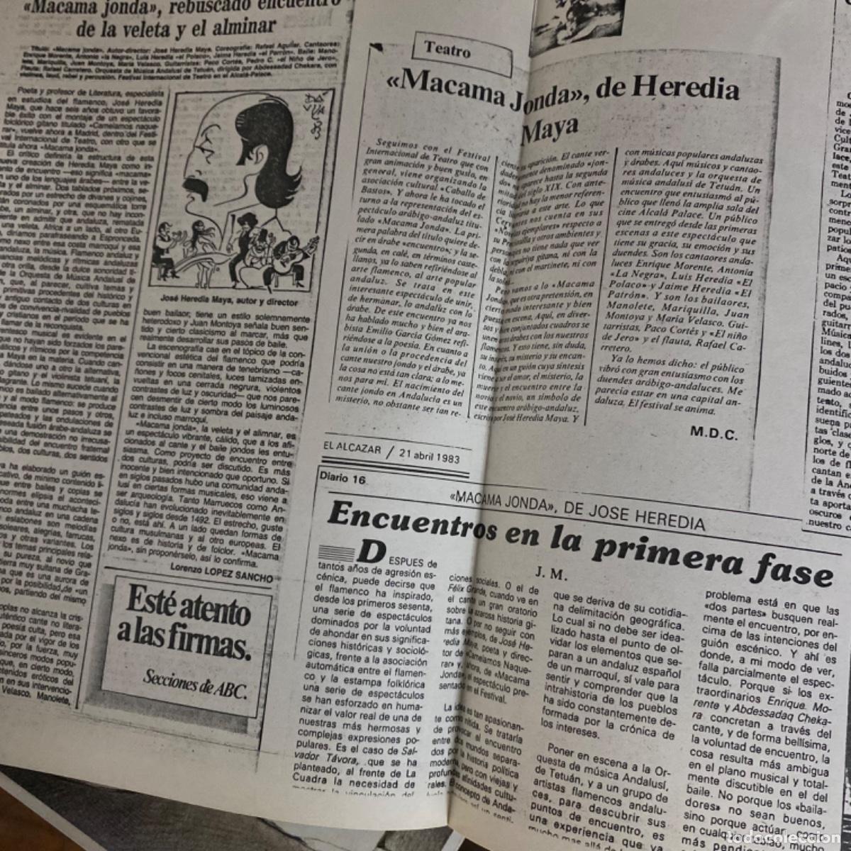 Discos de vinilo: JOSE HEREDIA MAYA MACAMA JONDA - Foto 4