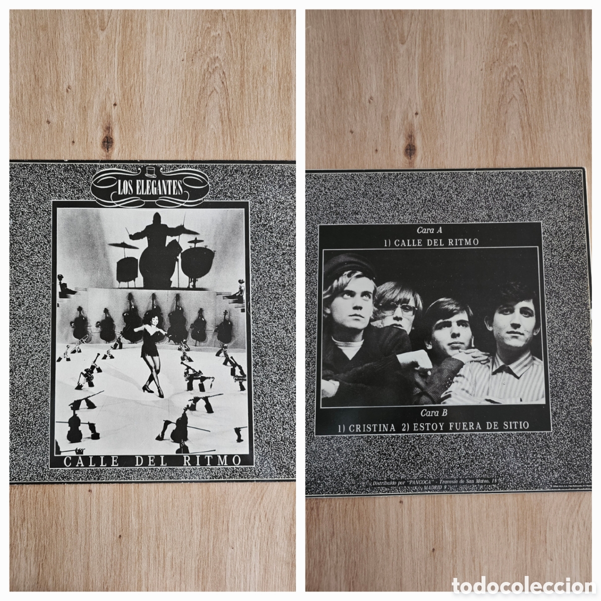 Discos de vinilo: Vinilo &rdquo;Los Elegantes&rdquo; Maxi Single &rdquo;Calle Del Ritmo&rdquo; - Foto 1