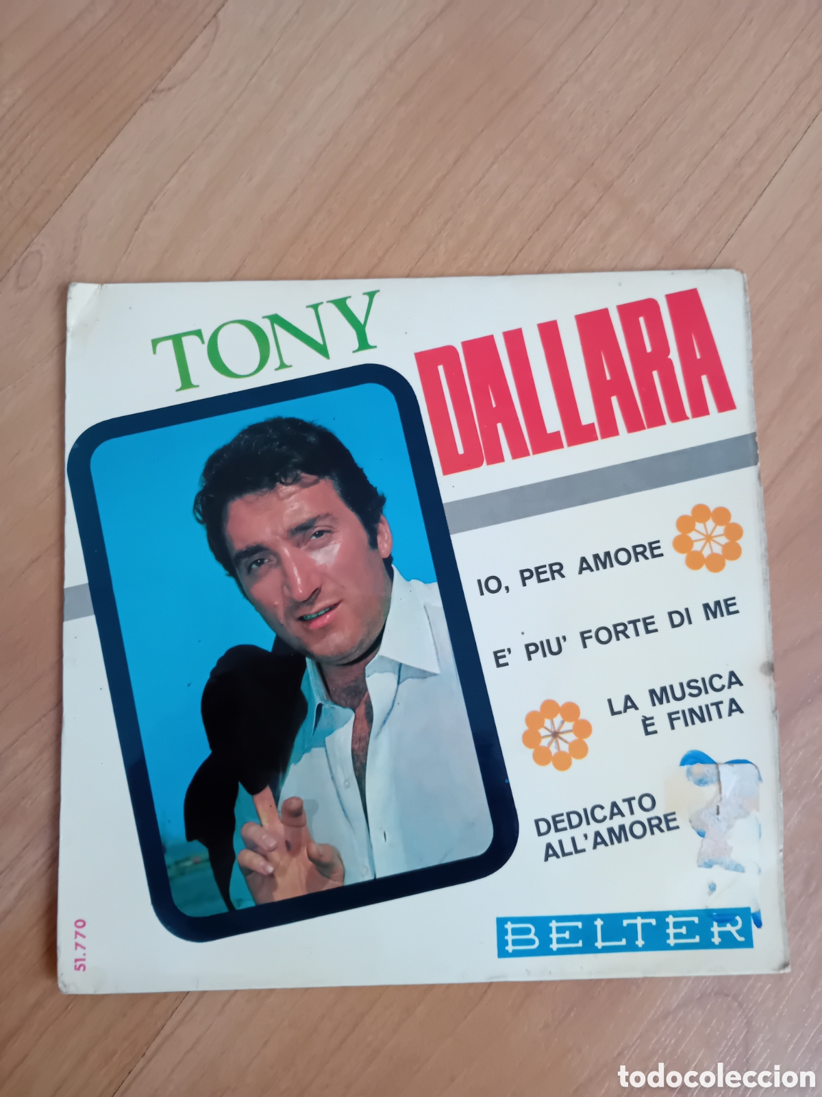 Discos de vinilo: TONY DALLARA. IO, PER AMORE - Foto 1