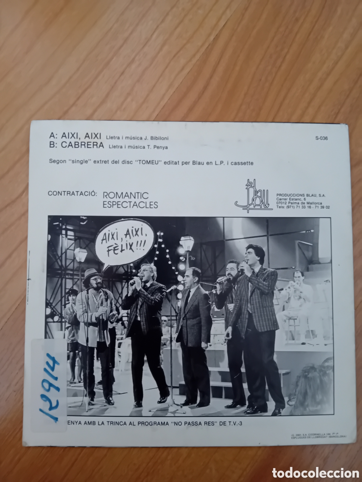 Discos de vinilo: TOMEU PENYA. AIXI AIXI. CABRERA - Foto 2