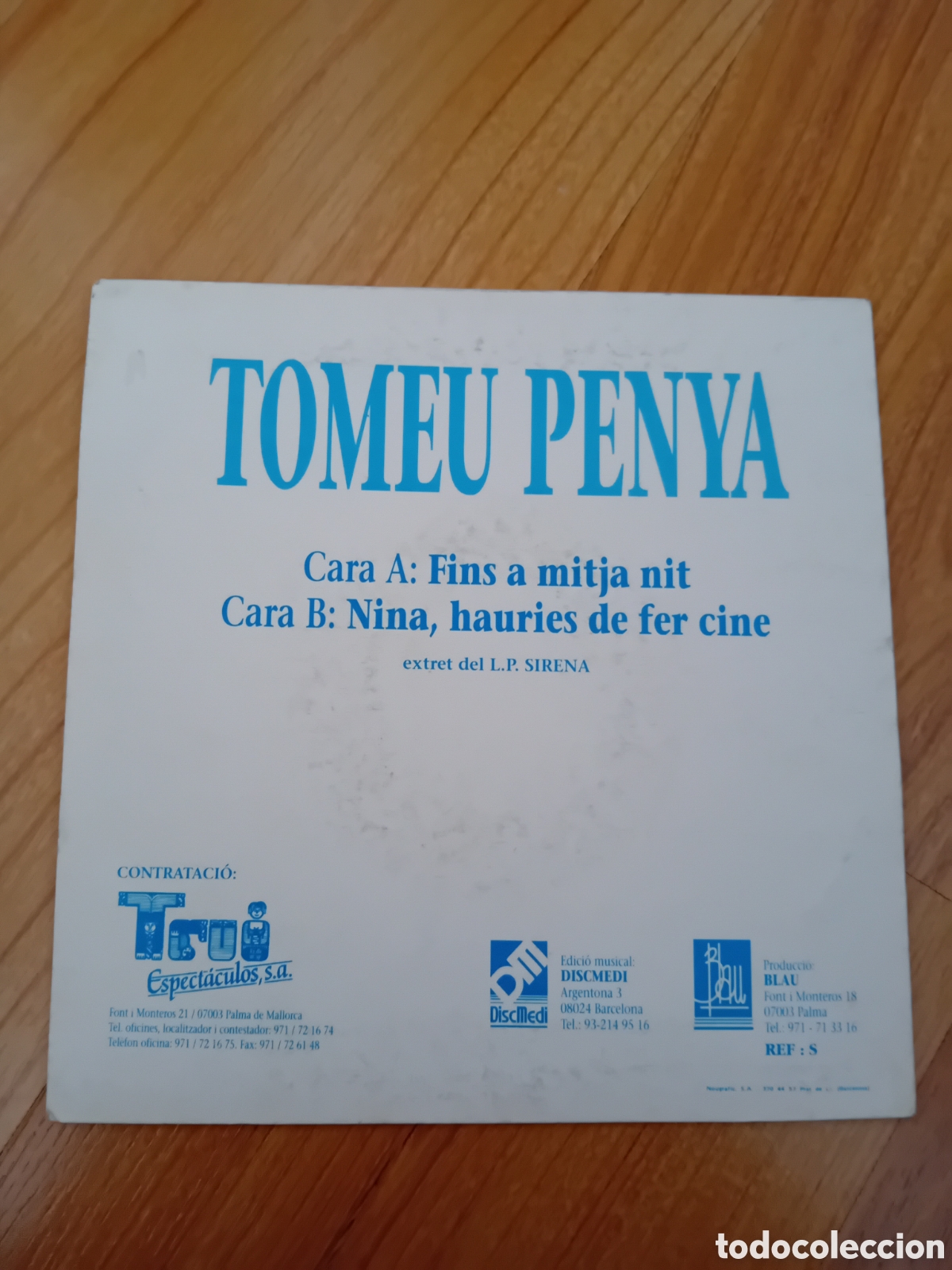 Discos de vinilo: TOMEU PENYA. FINS A MITJA NIT - Foto 2