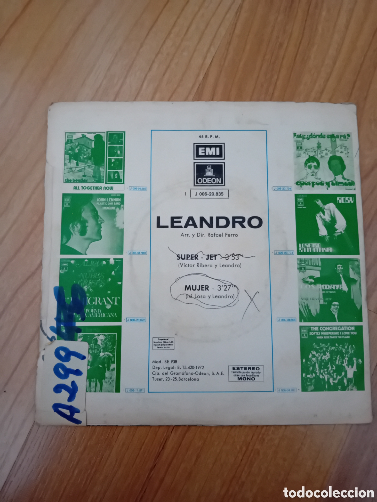 Discos de vinilo: LEANDRO. SUPER-JET. MUJER - Foto 2