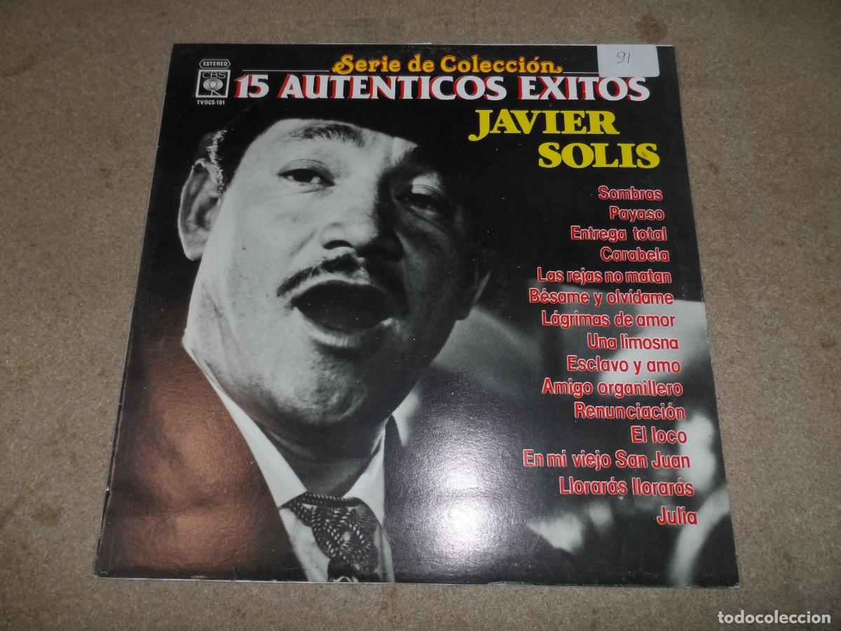 Discos de vinilo: Javier Sol&iacute;s &ndash; 15 Autenticos Exitos (MEXICO 1983) - Foto 1