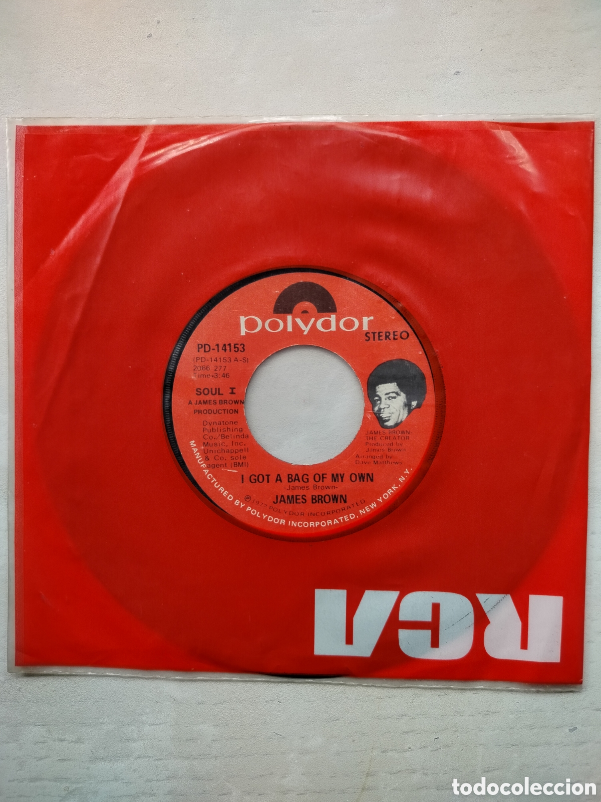 Discos de vinilo: James Brown Single.. - Foto 2
