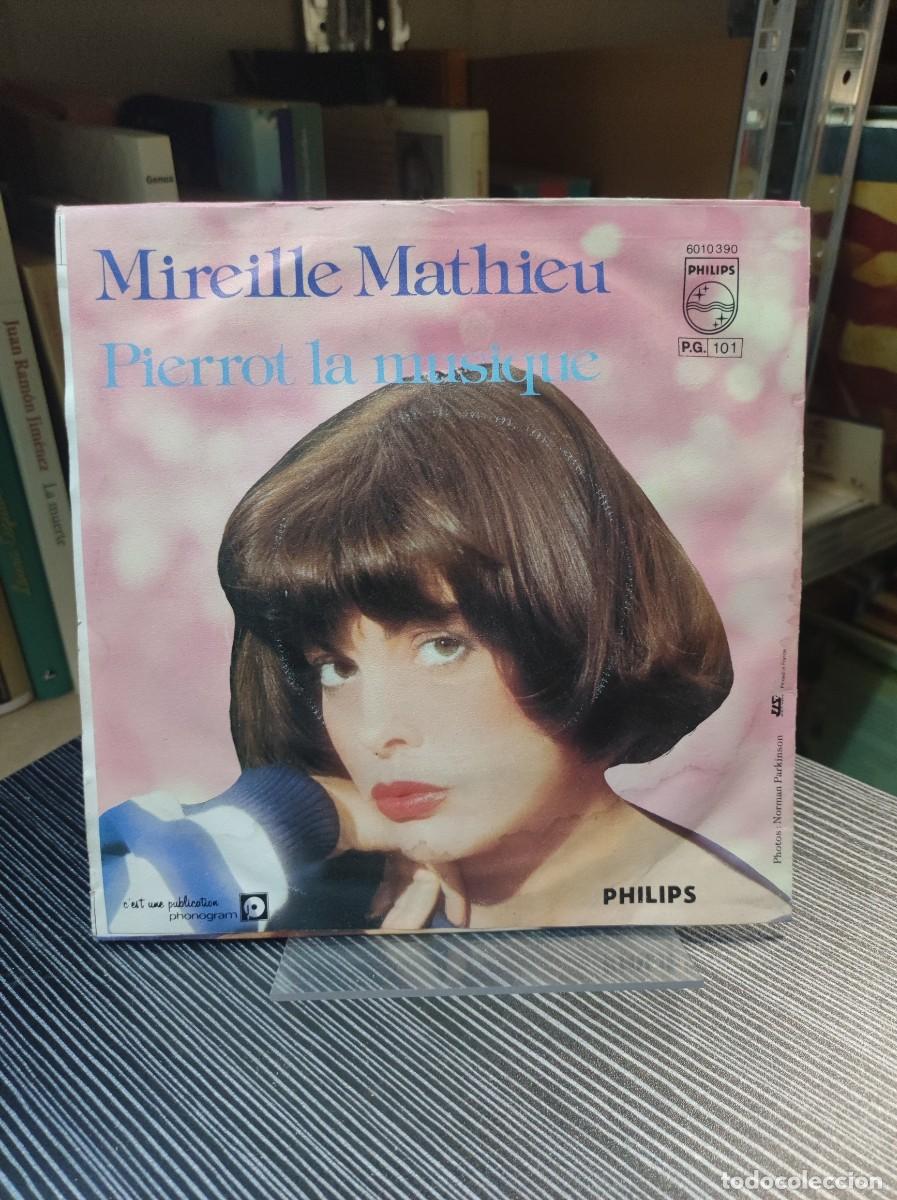 Discos de vinilo: MIREILLE MATHIEU PIERROT LA MUSIQUE - Foto 1