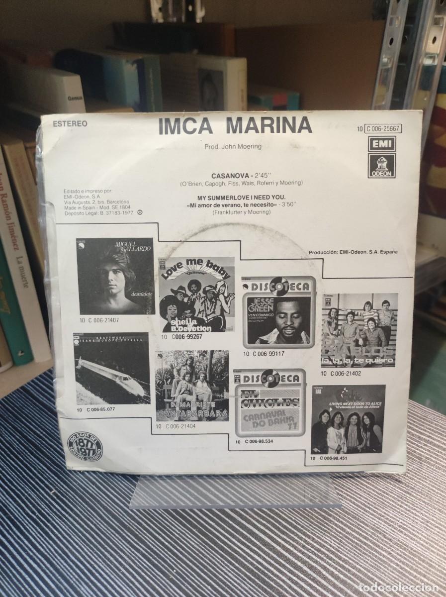 Discos de vinilo: Imca Marina &ndash; Casanova - Foto 2