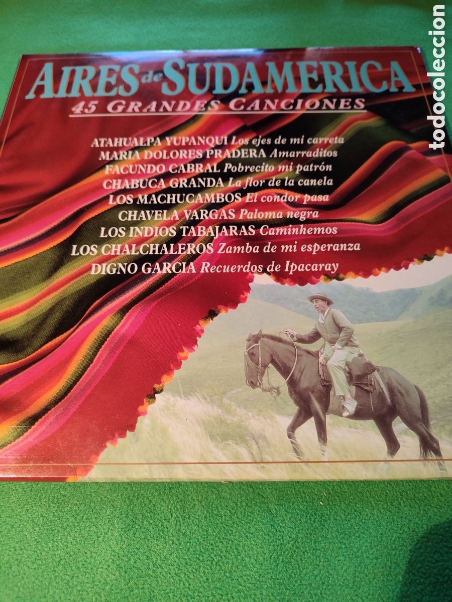 Disques de vinyle: Aires de Sudam&eacute;rica - 45 grandes canciones 3 Lps