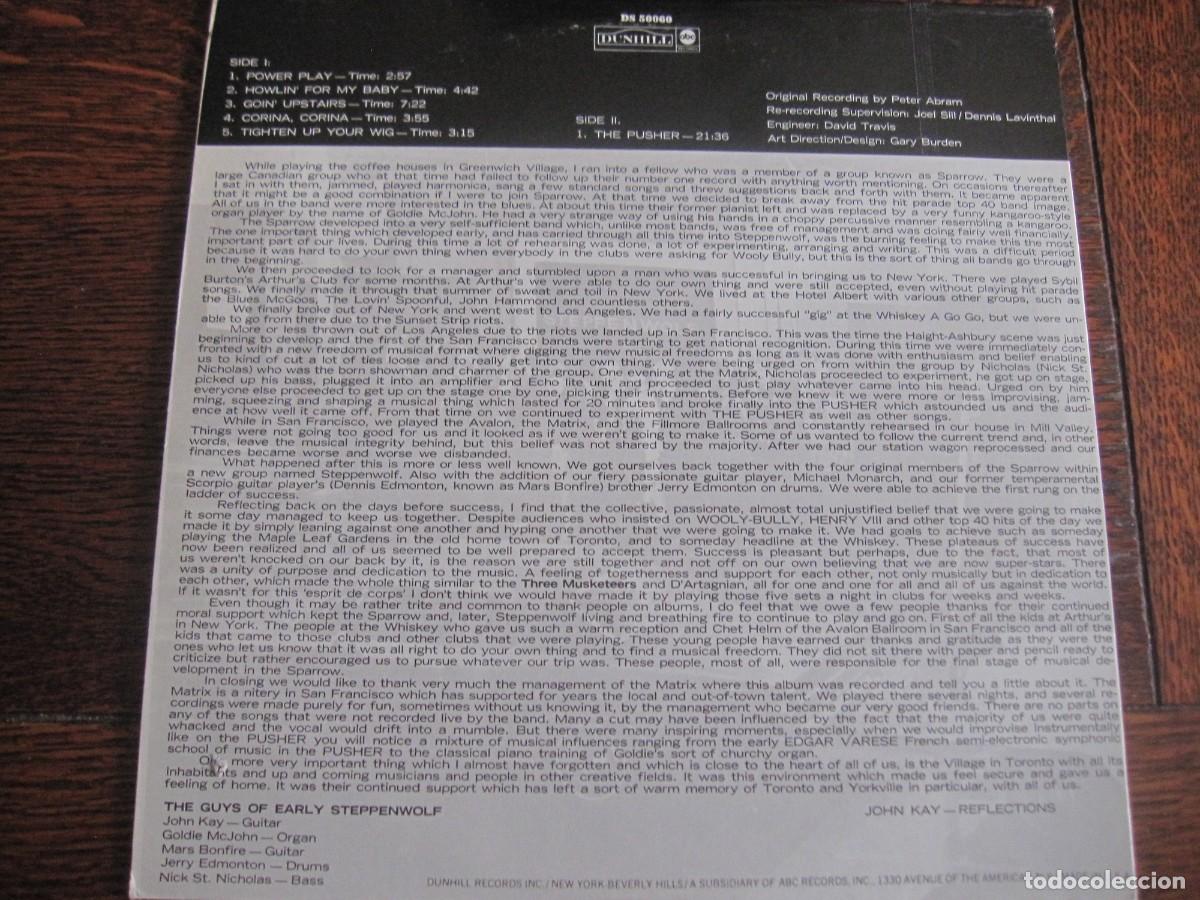 Discos de vinilo: STEPPENWOLF Early Steppenwolf. Live 1967 - Foto 2