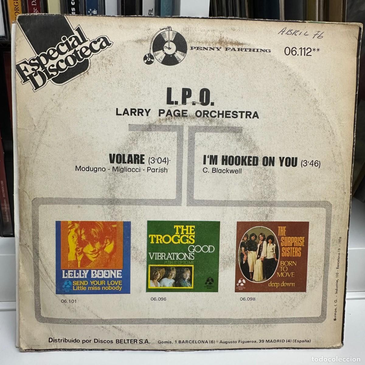Discos de vinilo: Larry Page Orchestra - Volare (7&rdquo;, Single) - Foto 2