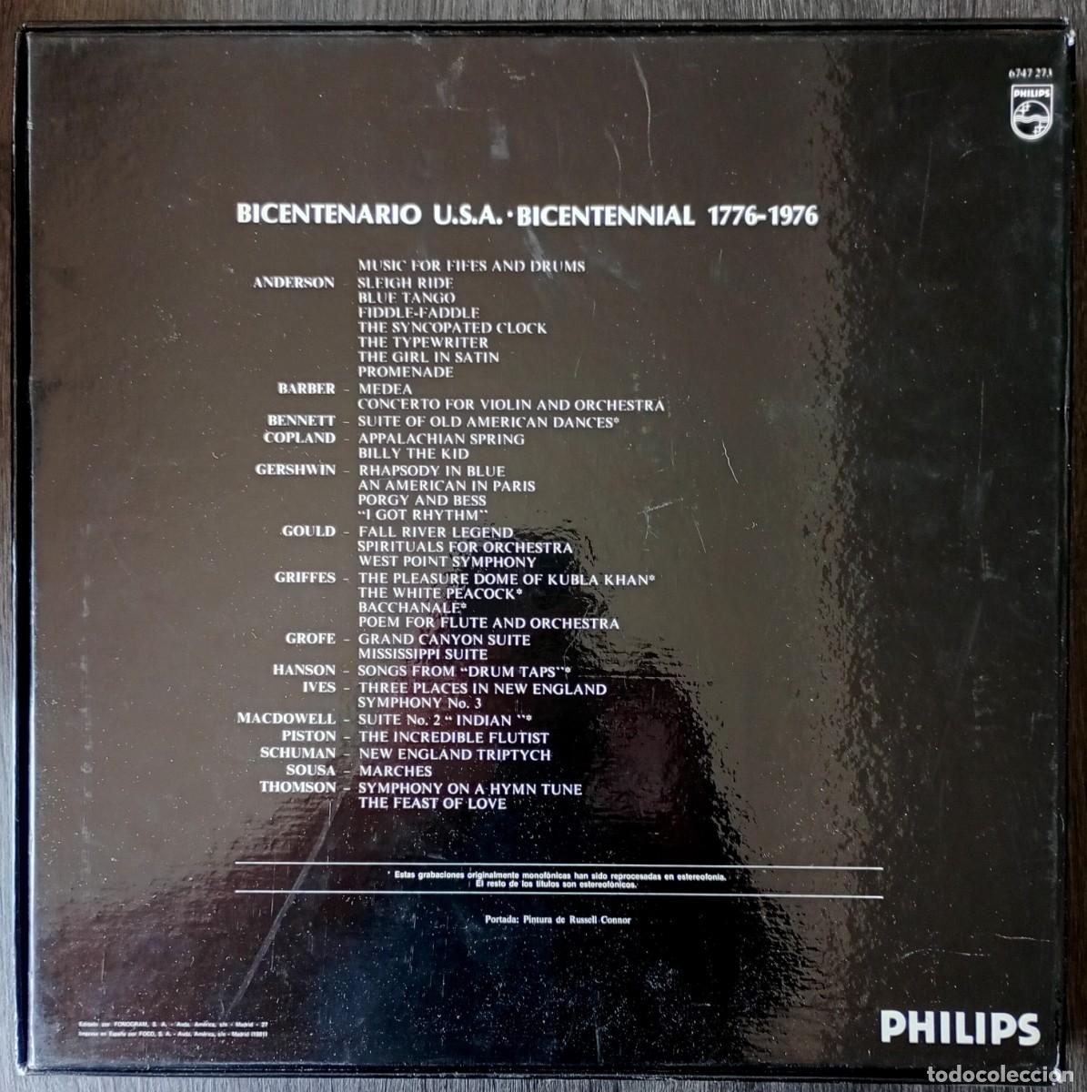Discos de vinilo: Bicentenario U.S.A. Bicentennial 1776-1876 - Foto 2