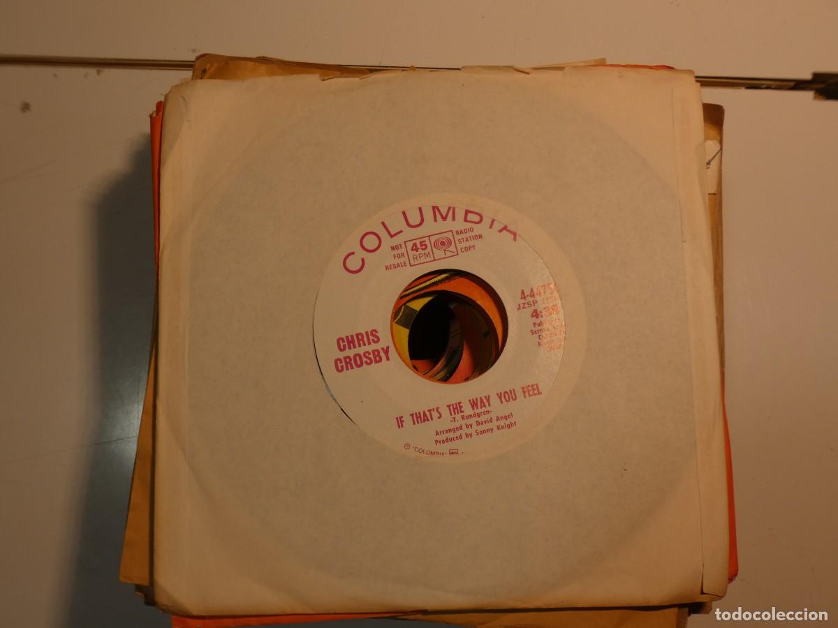 Discos de vinil: ARKANSAS1980 LOTT412 DISCO 7&rdquo; ESTADO ACEPTABLE USO EVIDENTE USA ANTIGUO CHRIS CROSBY