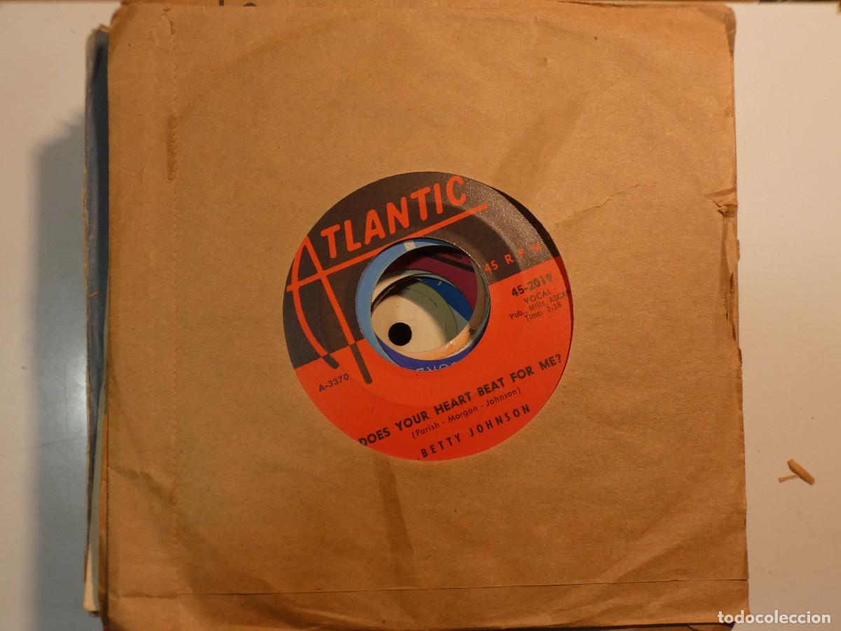 Vinyl records: ARKANSAS1980 LOTT412 DISCO 7&rdquo; ESTADO ACEPTABLE USO EVIDENTE USA ANTIGUO BETTY JOHNSON