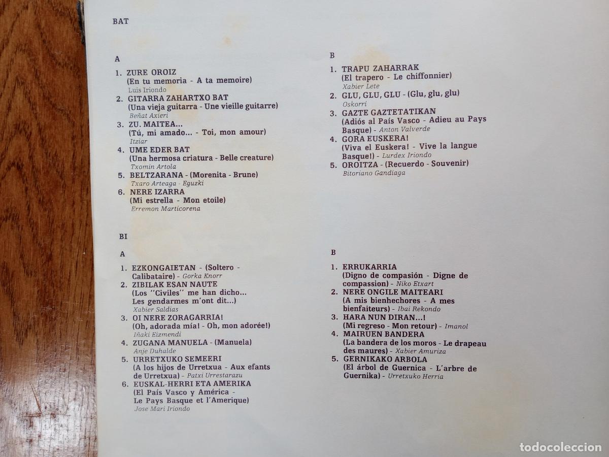 Discos de vinilo: Iparragirre - zure oroiz - Foto 4