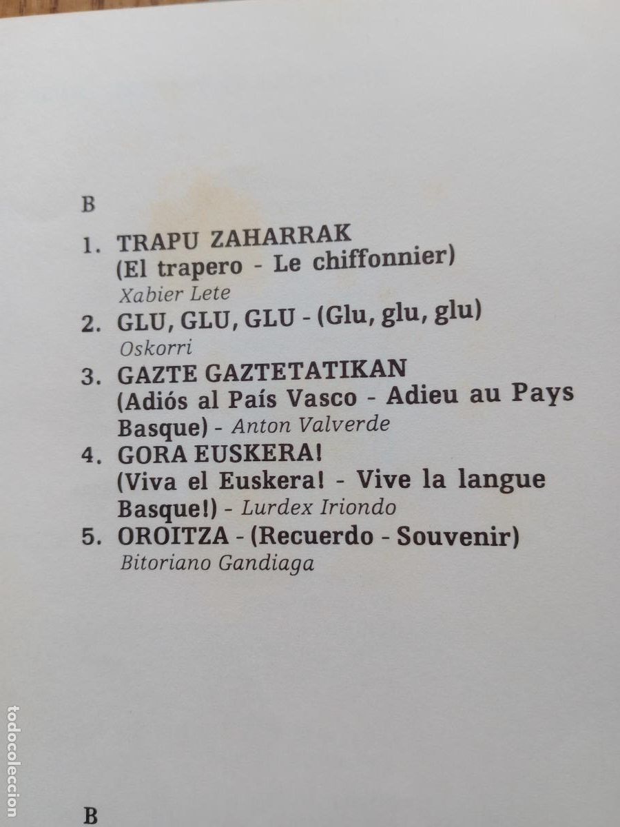 Discos de vinilo: Iparragirre - zure oroiz - Foto 7