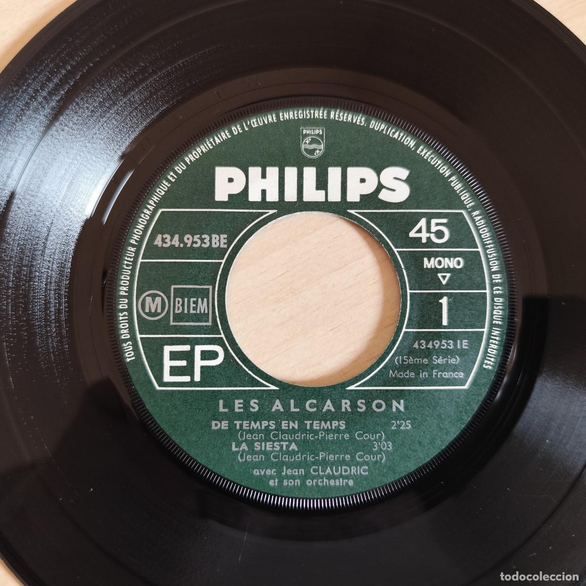 Discos de vinilo: LES ALCARSON - DE TEMPS EN TEMPS +3 RARO EP PHILIPS DE 1964 - Foto 3