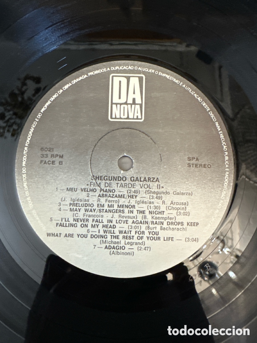 Discos de vinilo: SHEGUNDO GALARZA. FIM DE TARDE VOL. III - Foto 5