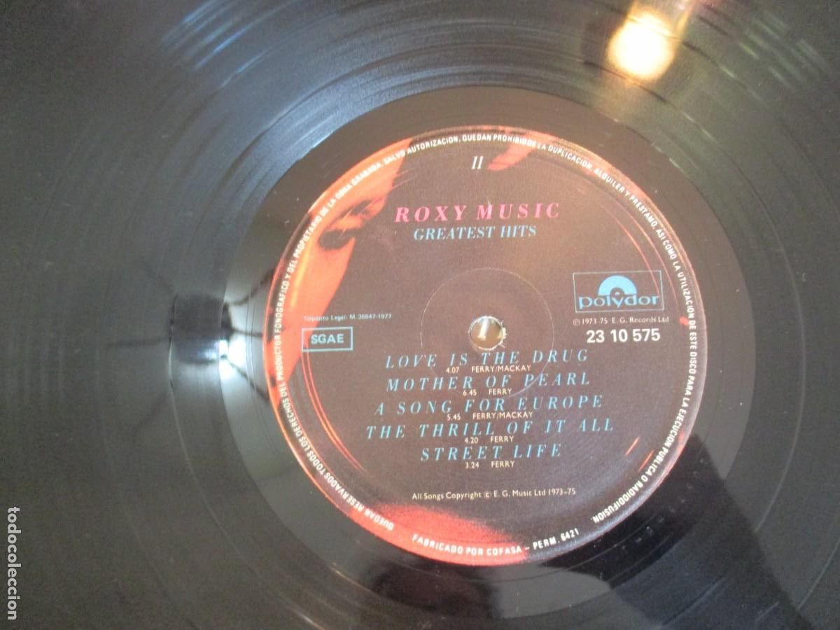 Discos de vinilo: ROXY MUSIC Greatest Hits Z232 - Foto 3