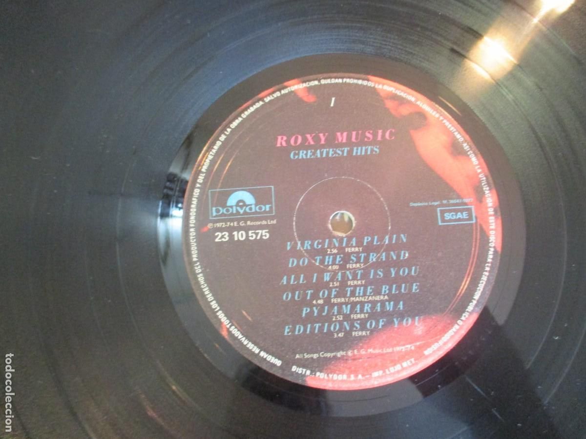 Discos de vinilo: ROXY MUSIC Greatest Hits Z232 - Foto 4