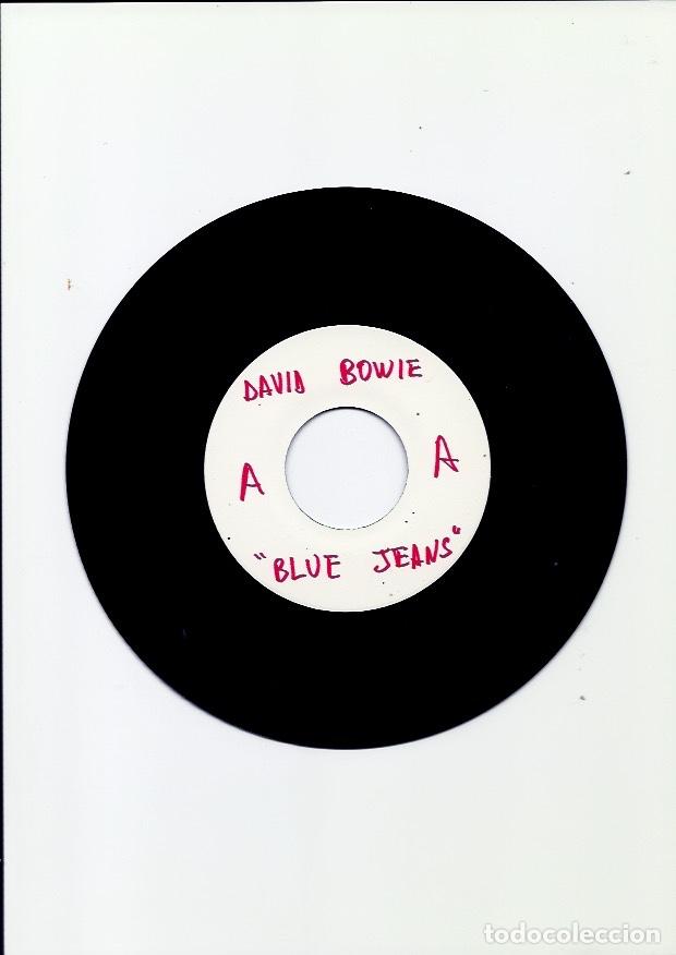 Discos de vinilo: DAVID BOWIE. Blue jeans (vinilo single - Test pressing) - Foto 3