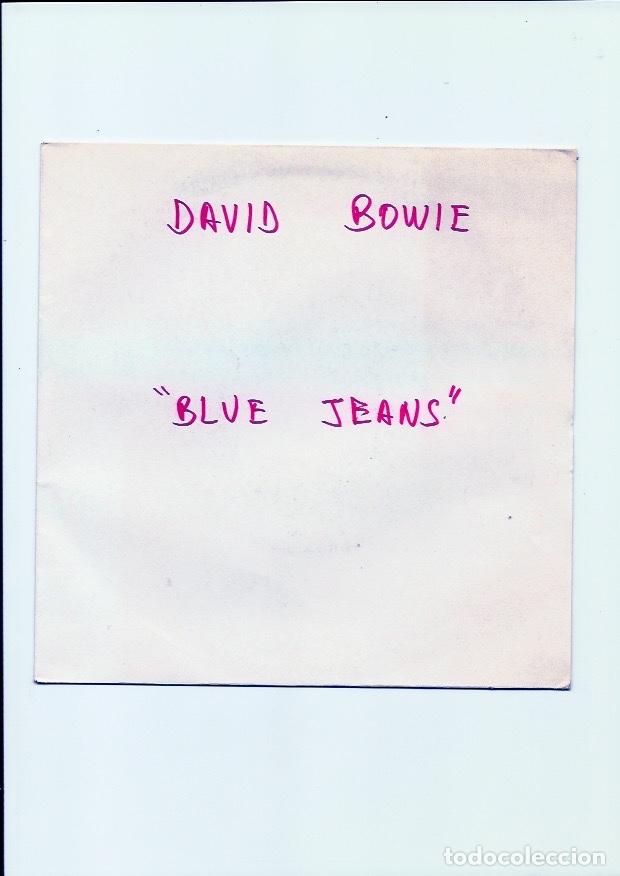 Discos de vinilo: DAVID BOWIE. Blue jeans (vinilo single - Test pressing) - Foto 2